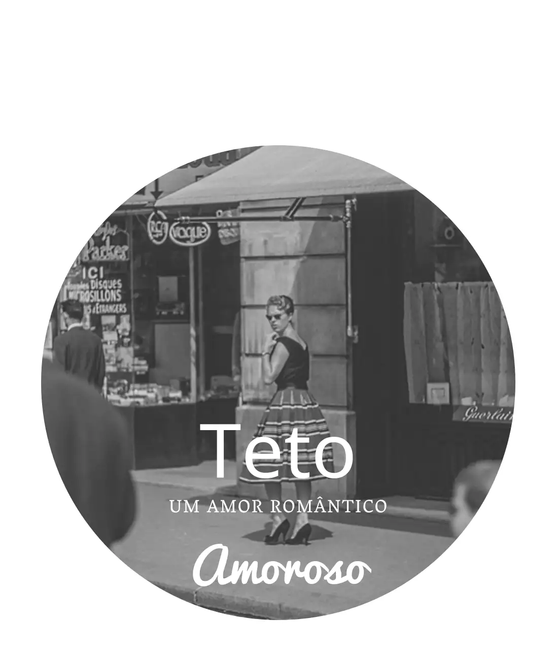 Mercadoria de café de inspiração vintage com fotografias e letras a preto e branco para um toque sentimental