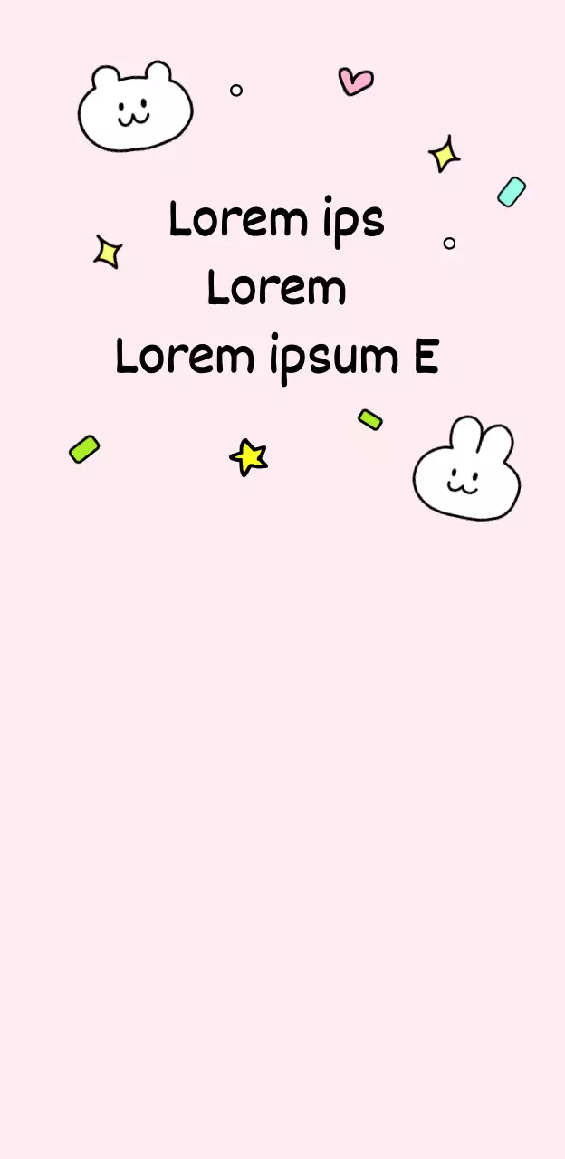 Roze schattige illustratie tekening karakter meme