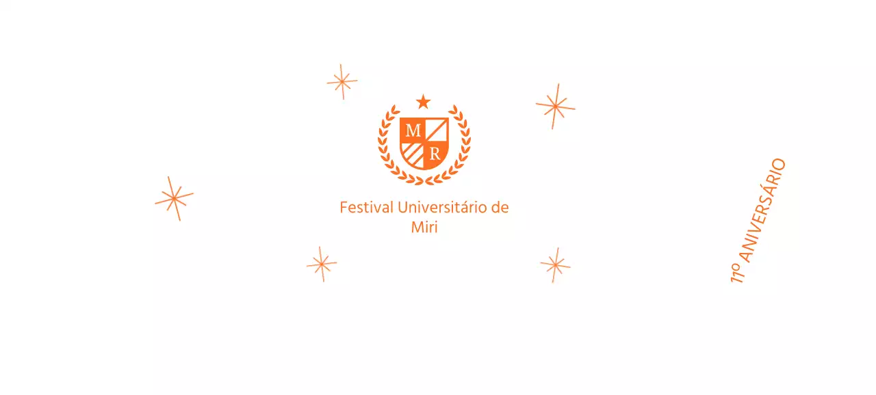 Festas escolares com o logótipo da escola com louro e purpurinas