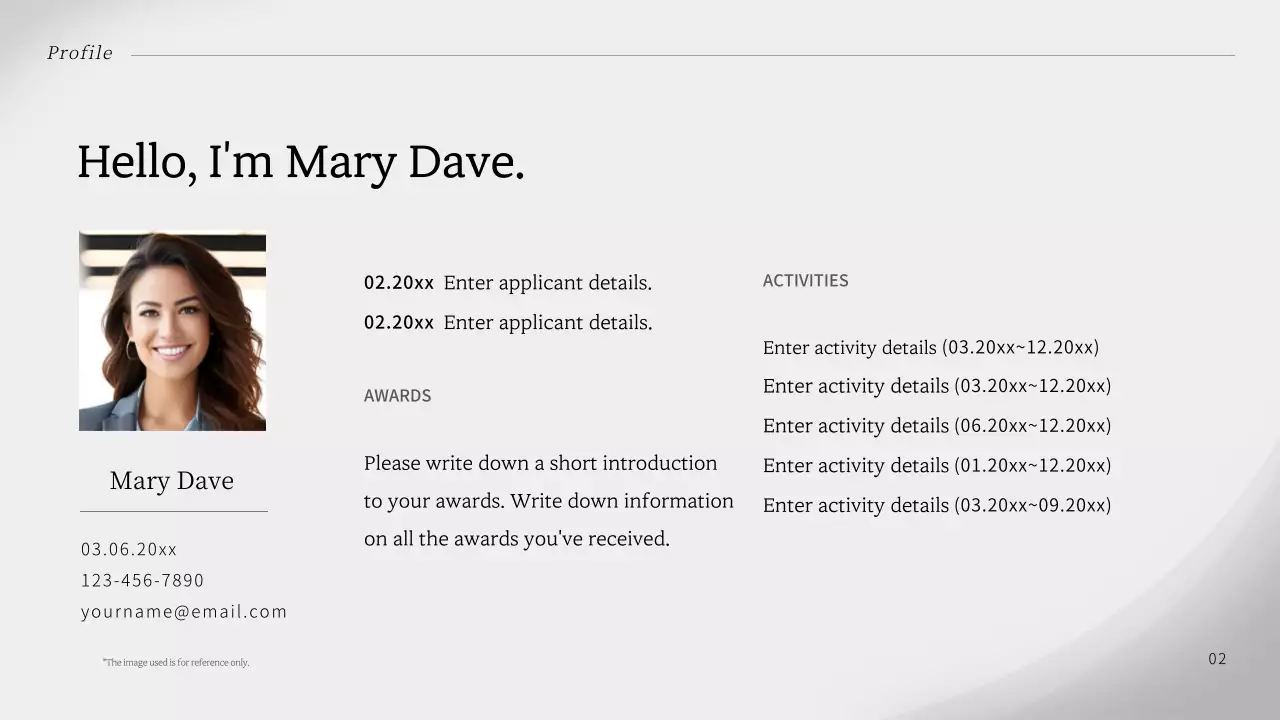 White Clean Portfolio Resume Presentation