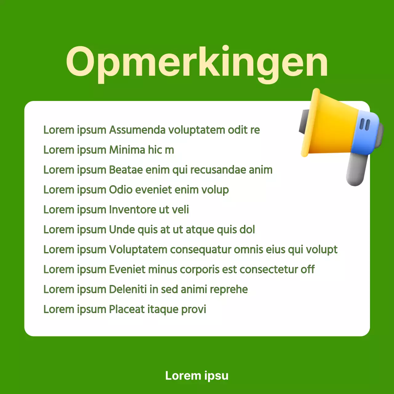 Een eenvoudig, limoengroen programma om reclame te maken voor docenten