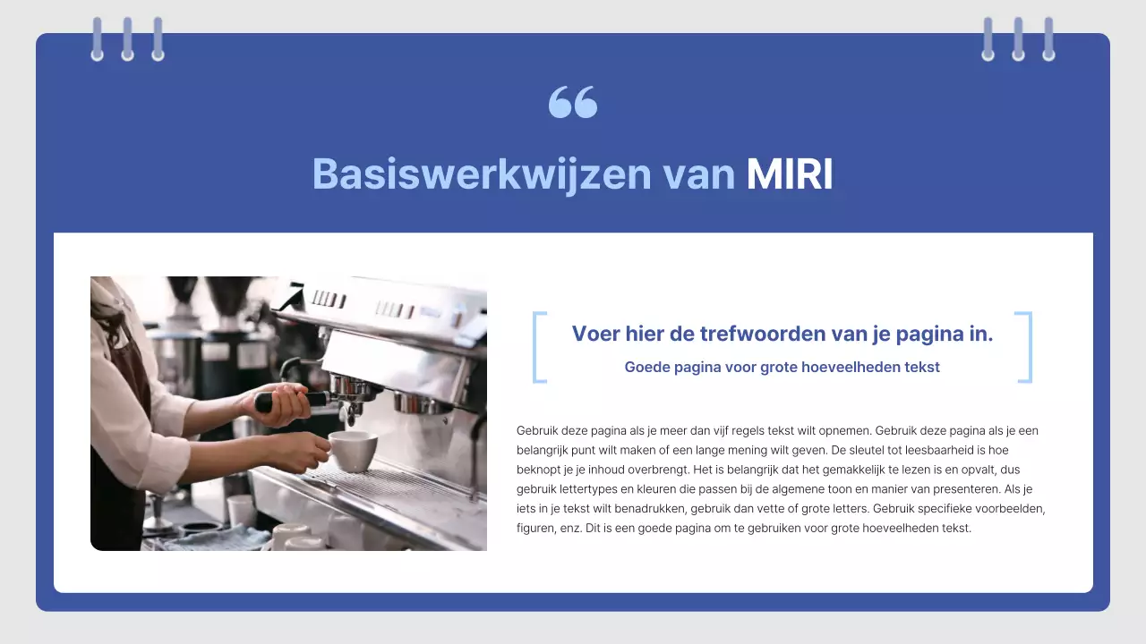 Eenvoudige trainingshandleiding voor Blue