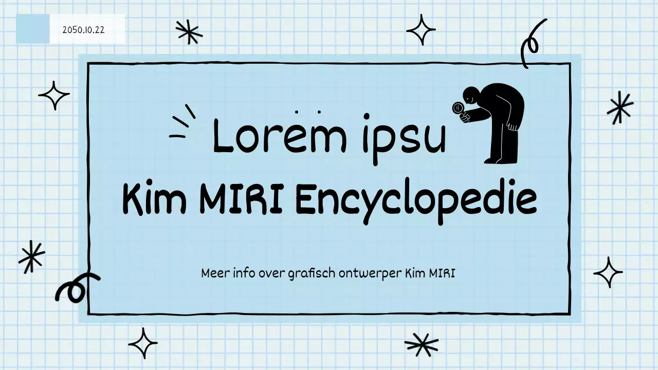 Schattige handgetekende motivatiebrief in lichtblauw