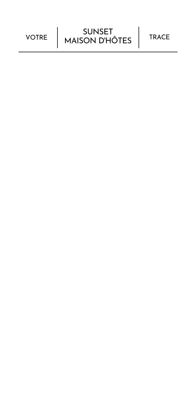 Concept d'hôtel calme avec typographie uniquement