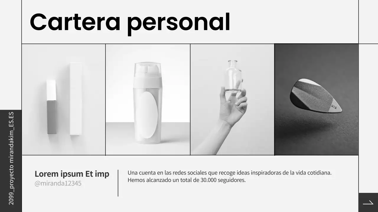 Carpeta en blanco y negro para principiantes avanzados