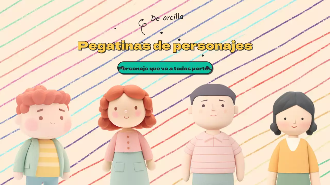 Simpáticos personajes de arcilla