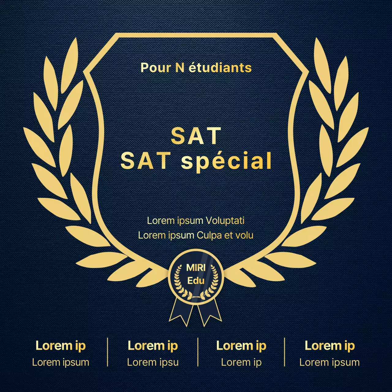 Promouvoir une école dorée et luxueuse de préparation au SAT pour les étudiants en reprise d'études