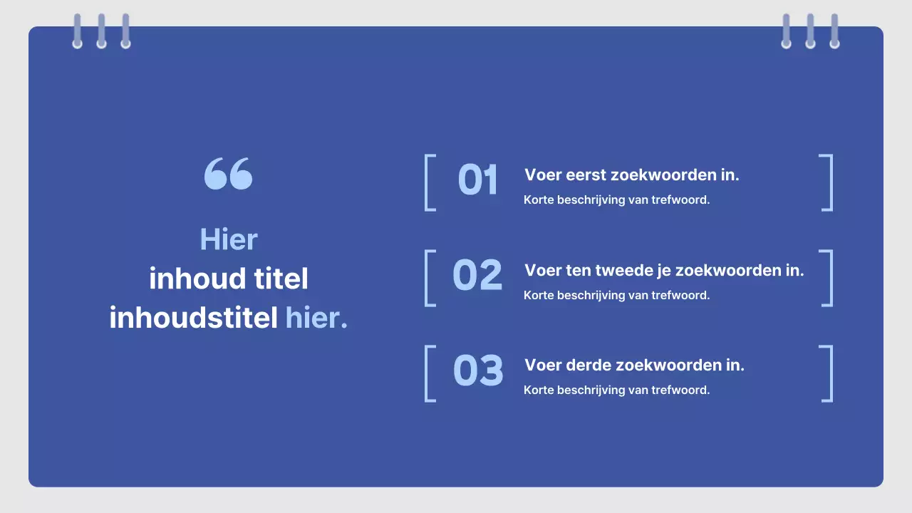 Eenvoudige trainingshandleiding voor Blue