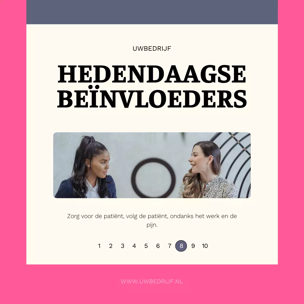 Paars en Roze Minimale Vrouwendag Tips Publiciteit