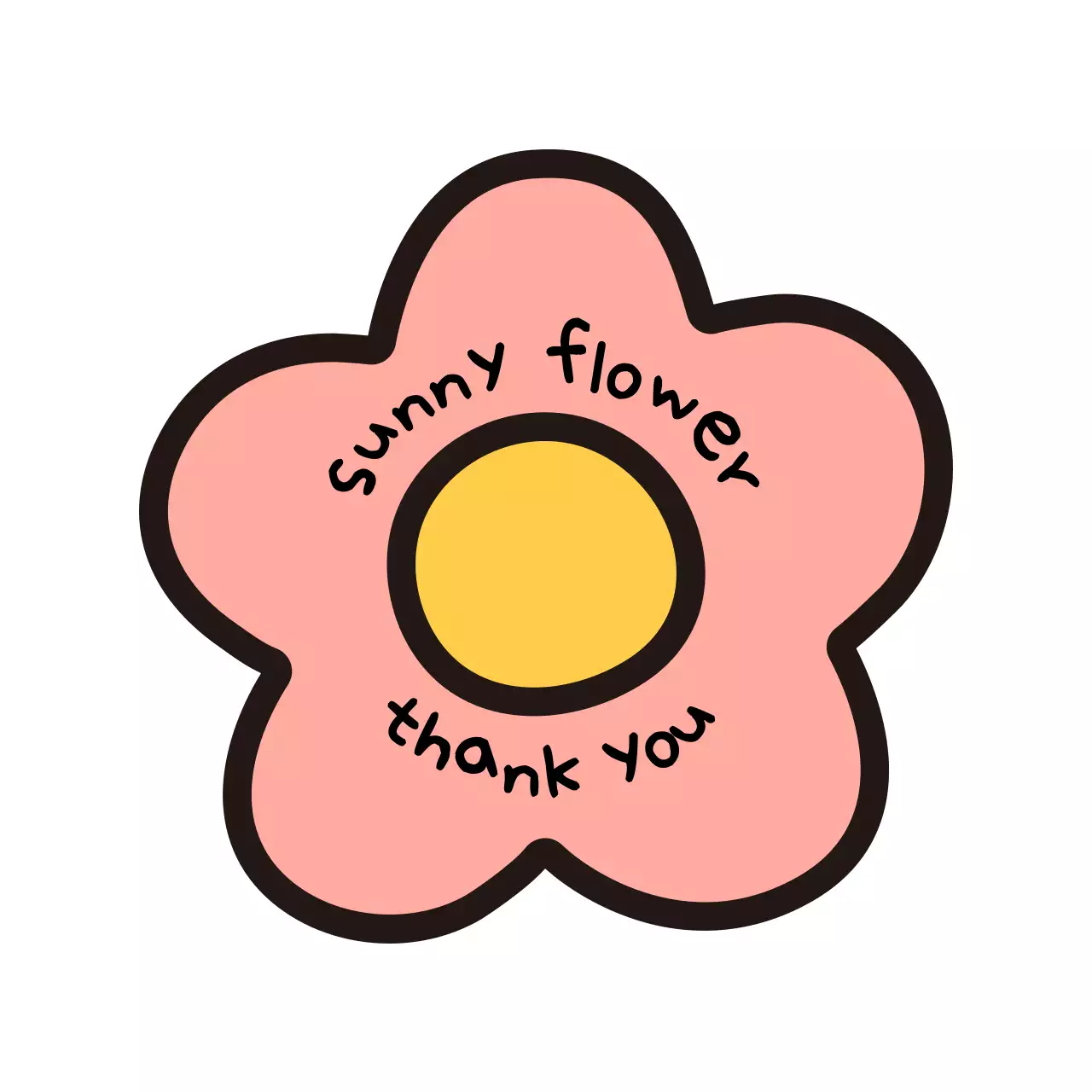 花柄のイラストが描かれた明るい雰囲気のグッズ。