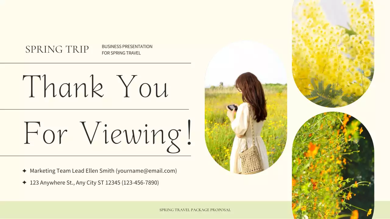 베이지색 우아한 여행 프레젠테이션