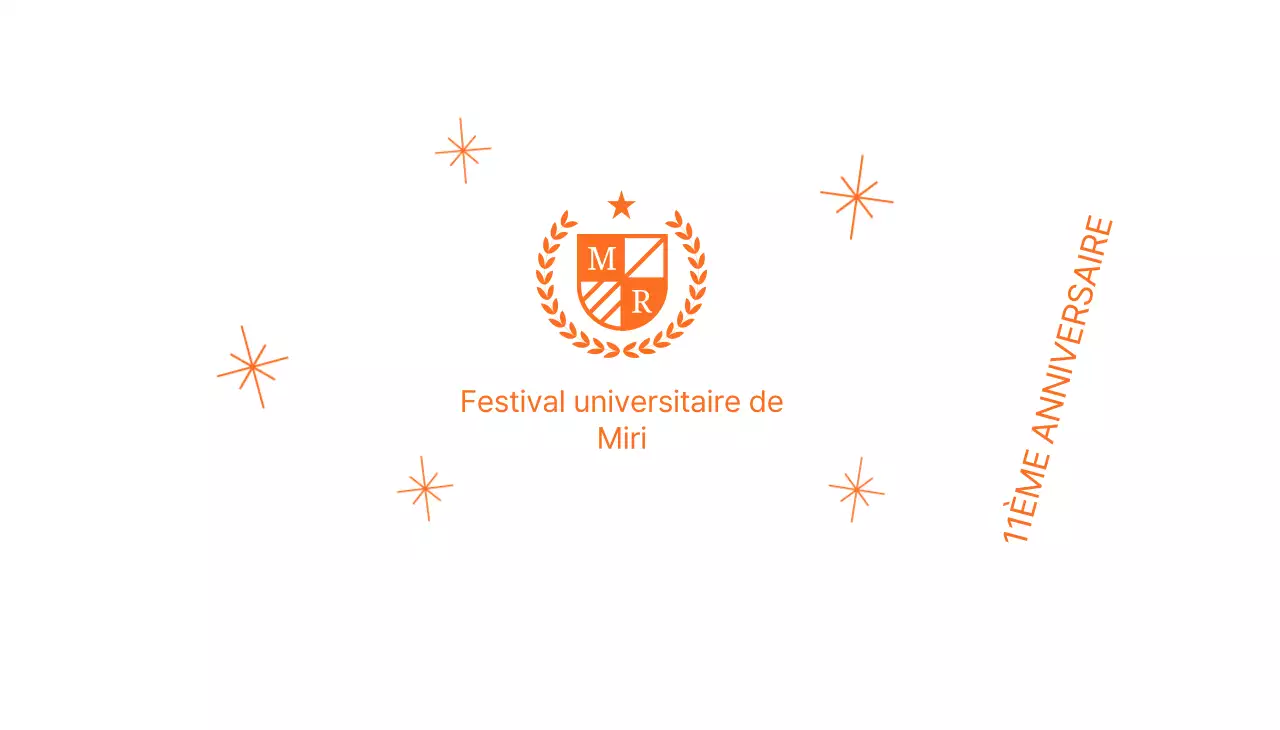 Fête de l'école avec le logo de l'école avec laurier et paillettes
