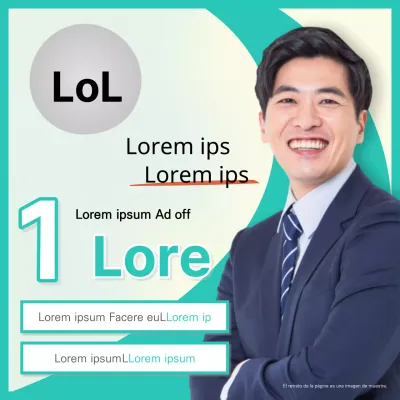 Promover una campaña electoral sencilla en blanco y menta