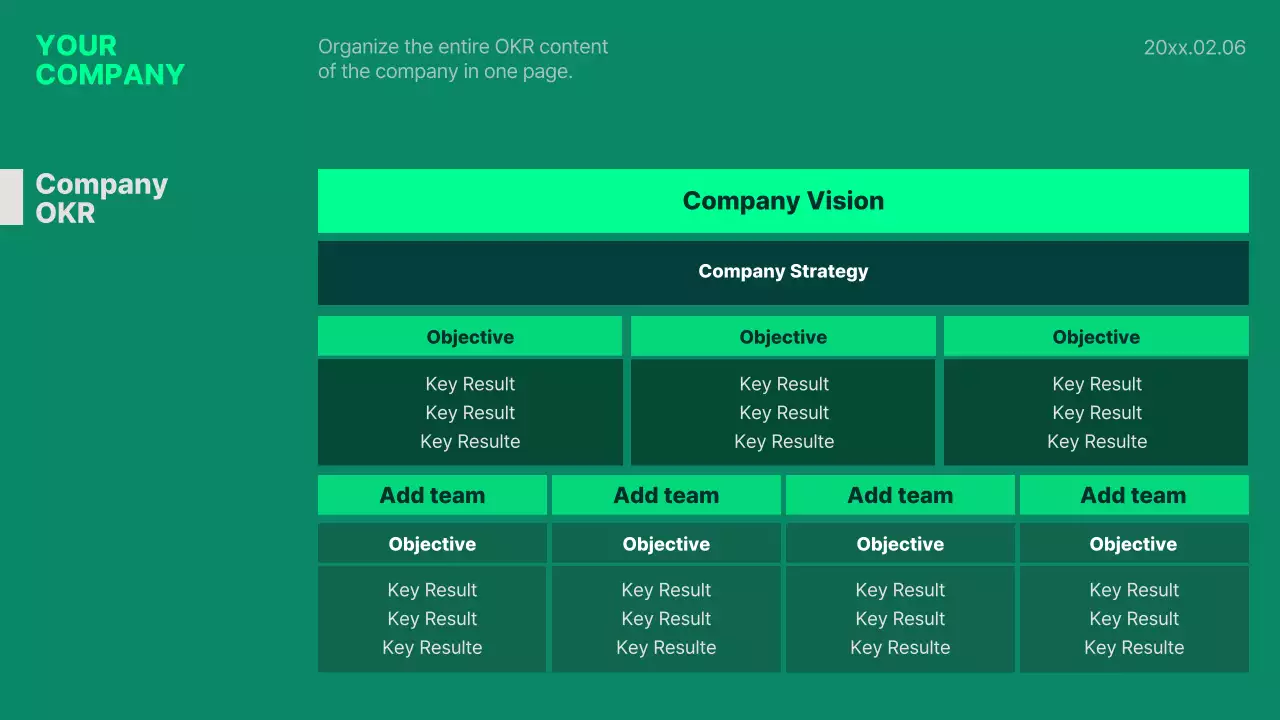 그린 모던 비즈니스 템플릿 프레젠테이션