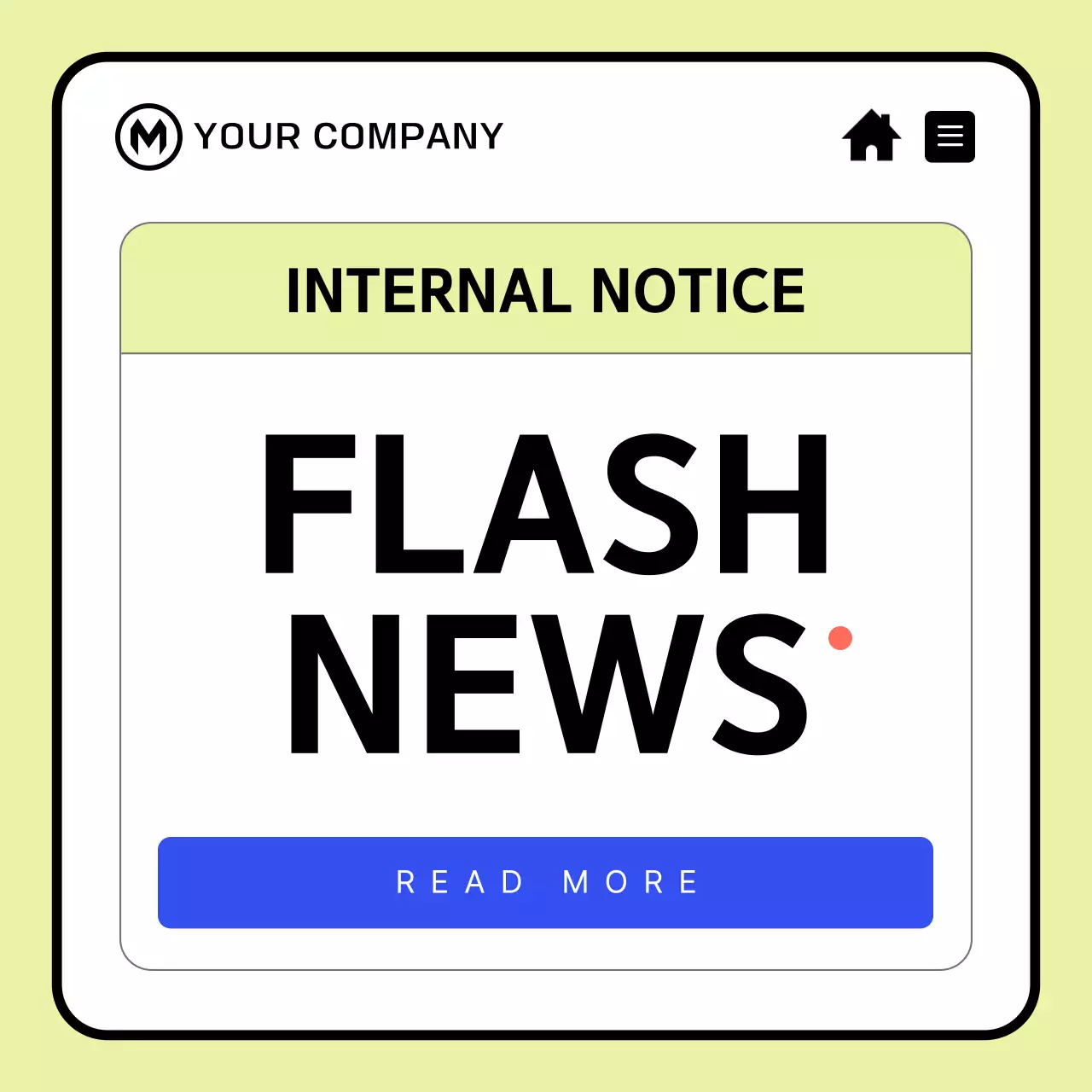 화이트 모던 뉴스 발표 인스타그램 캐러셀