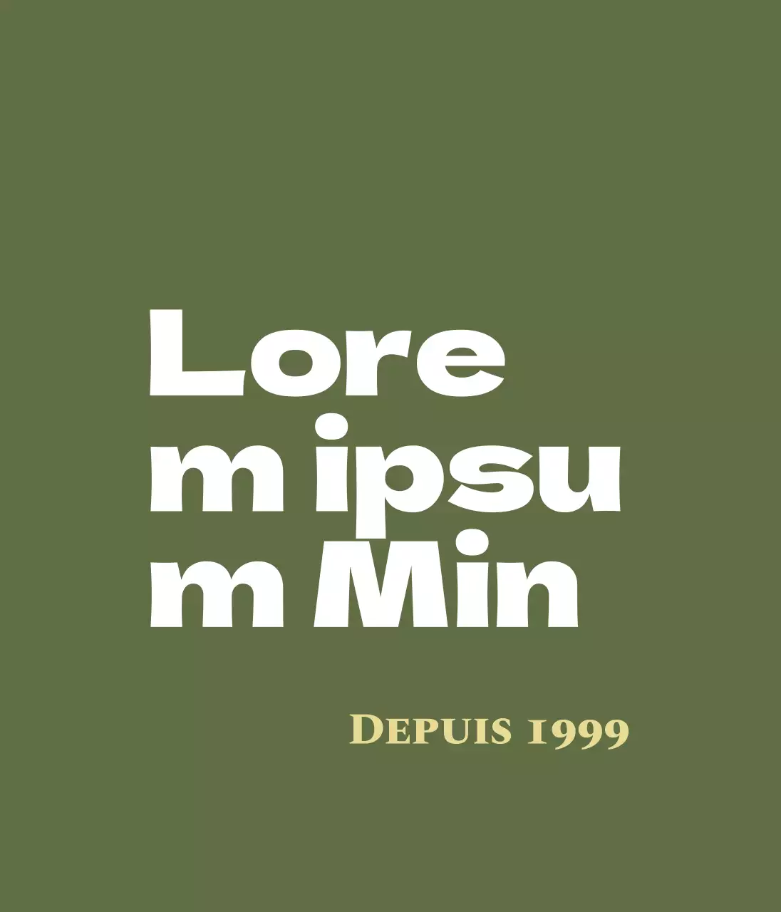 Marchandises pour cafés avec un concept de lettrage