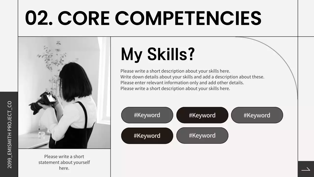 Black Elegant Portfolio Resume Presentation