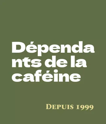 Marchandises pour cafés avec un concept de lettrage