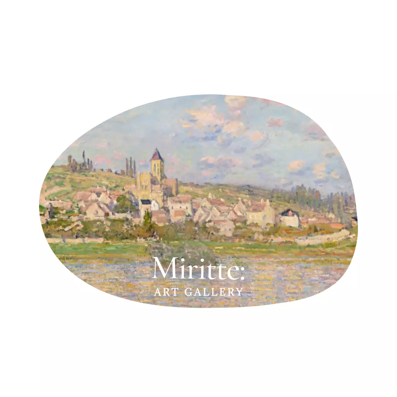 Museum souvenirs with a luxurious masterpiece concept