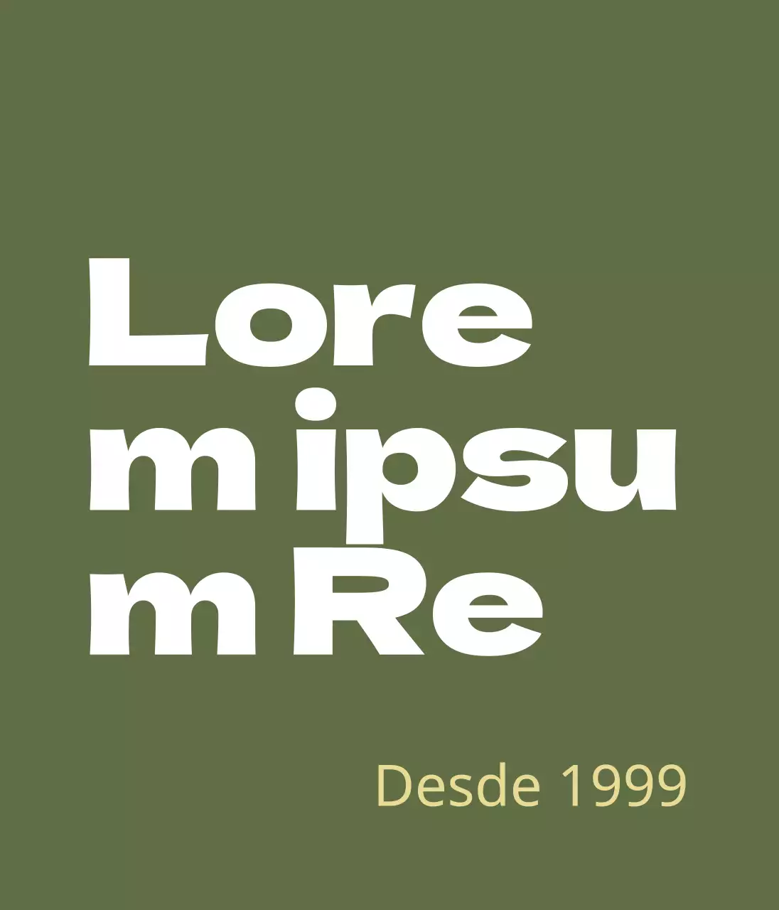 Mercadoria de café com um conceito de letras