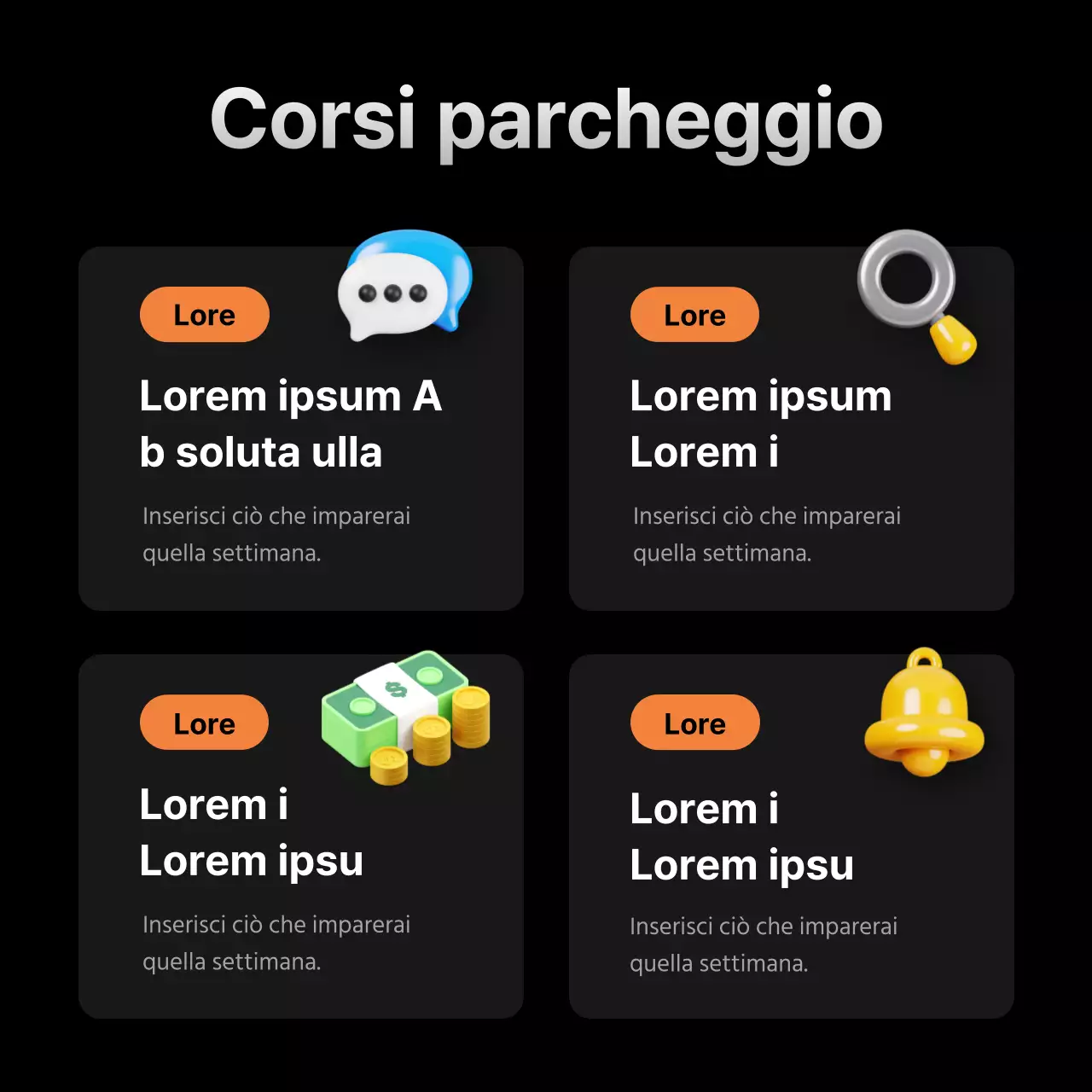 Promuovere il reclutamento in nero e arancione