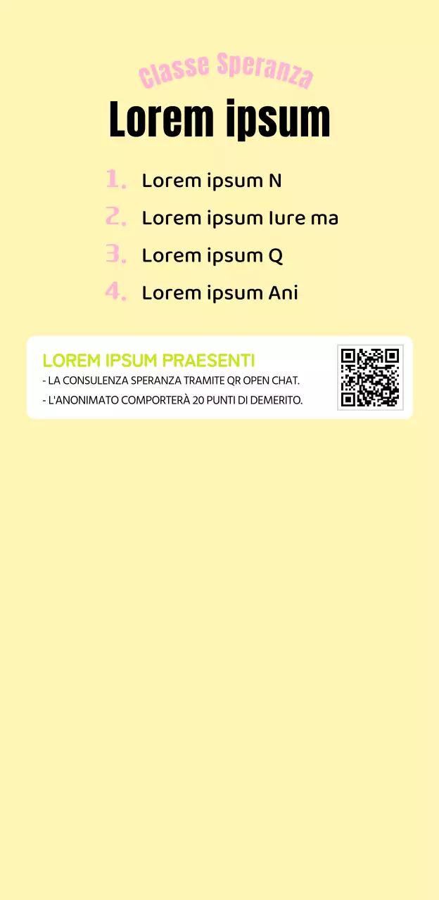 Centro di consulenza scolastica in giallo