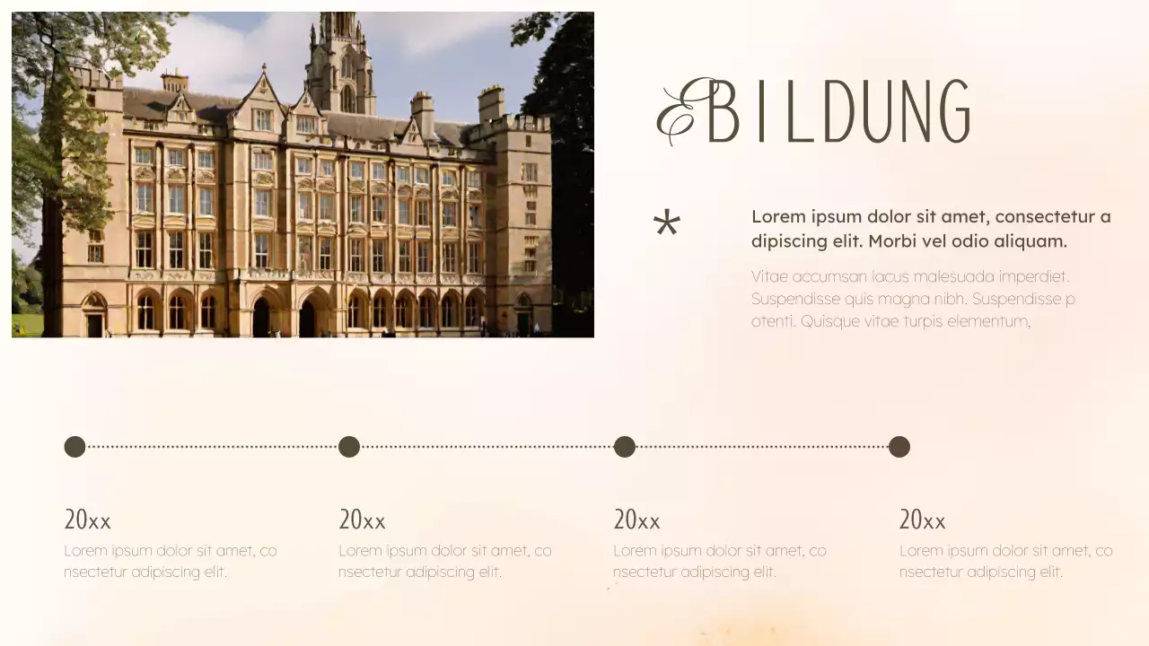 Elegante kreative Designmappe in Beige und Khaki