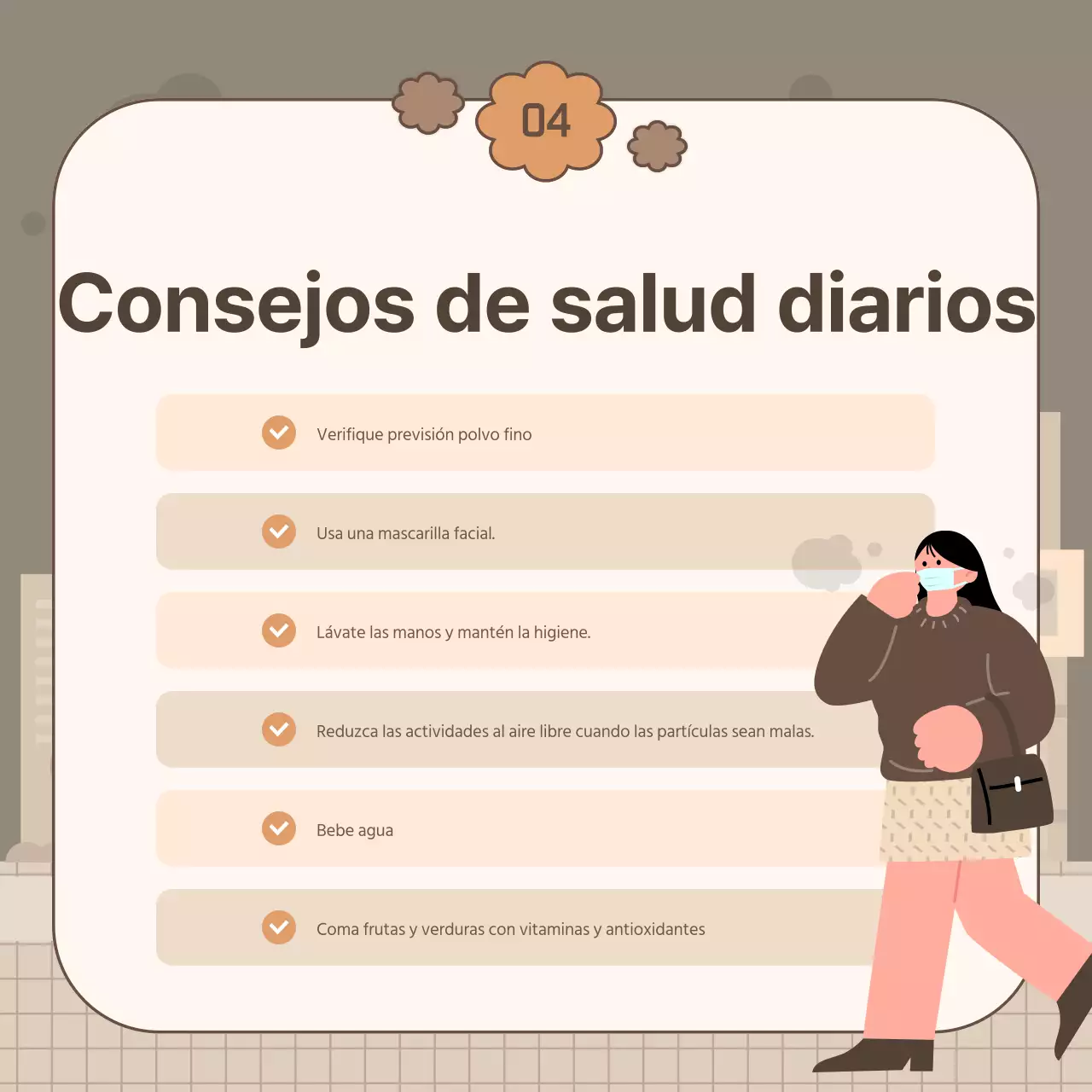 Un simple espolvoreado primaveral de beige y marrones post