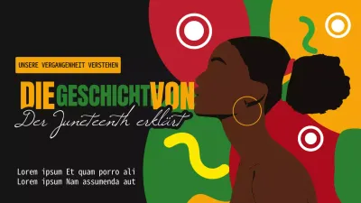 Black and Green Bold Juneteenth History Video