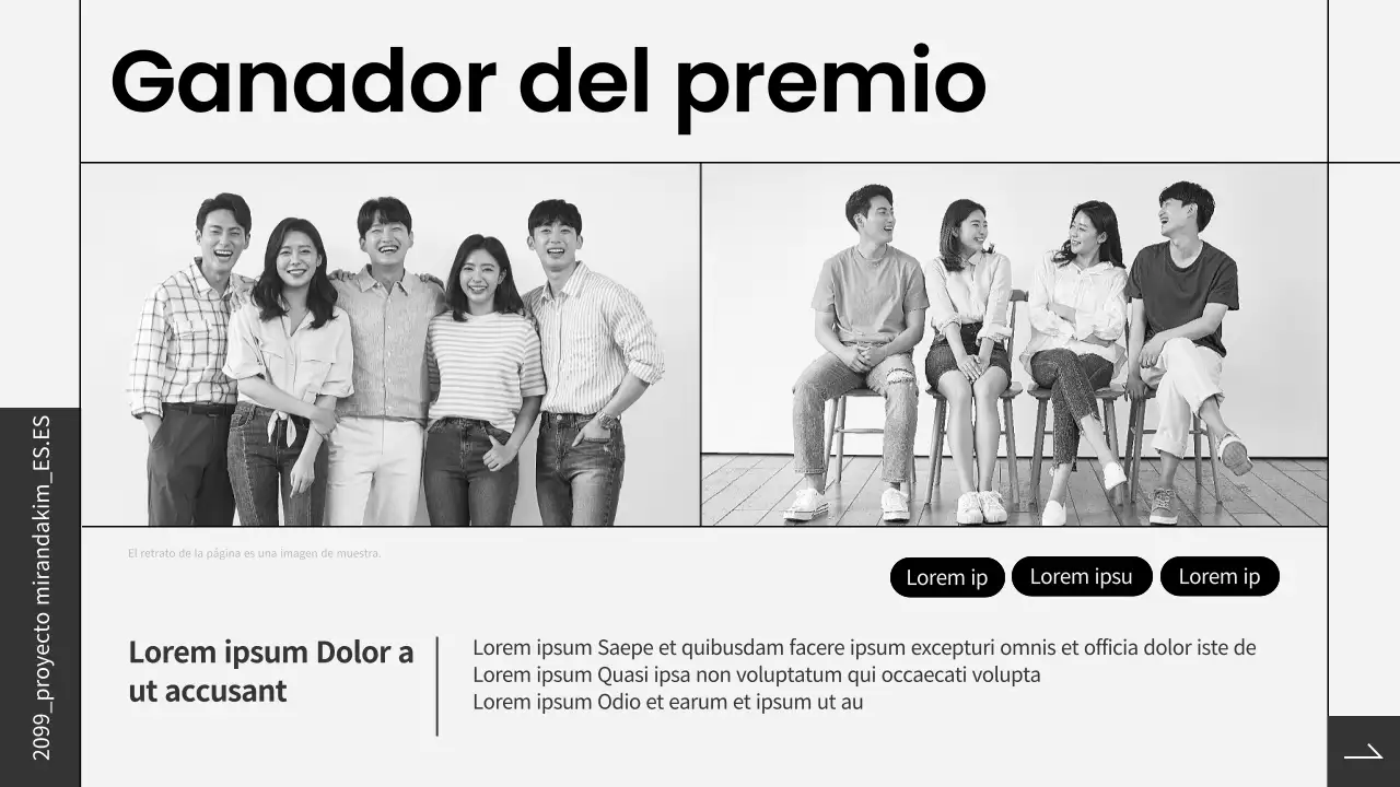 Carpeta en blanco y negro para principiantes avanzados