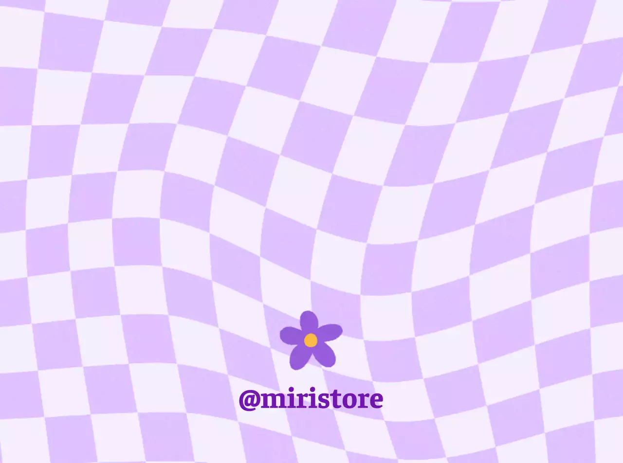 Promoot je paarse ruitjesbloem logo