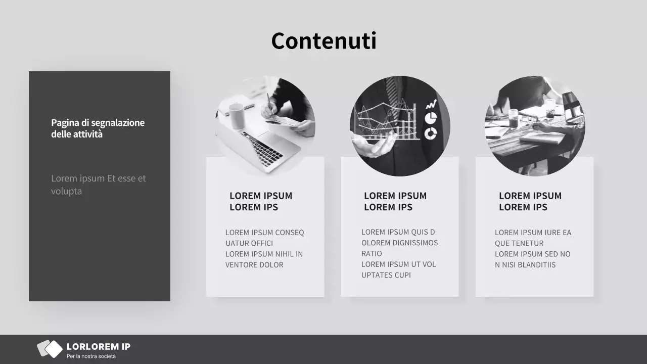 Rapporti semplici, grigi e bianchi per le ONG