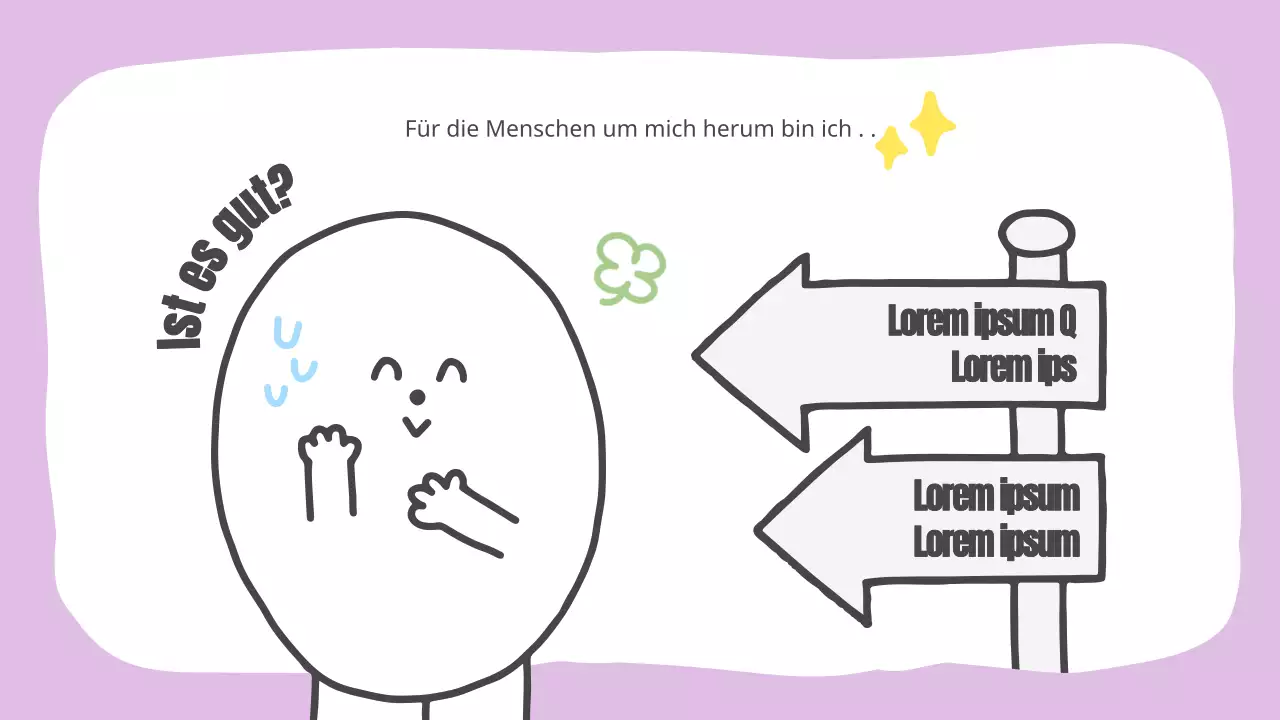 Gelbs süßes kleines Pitchdeck