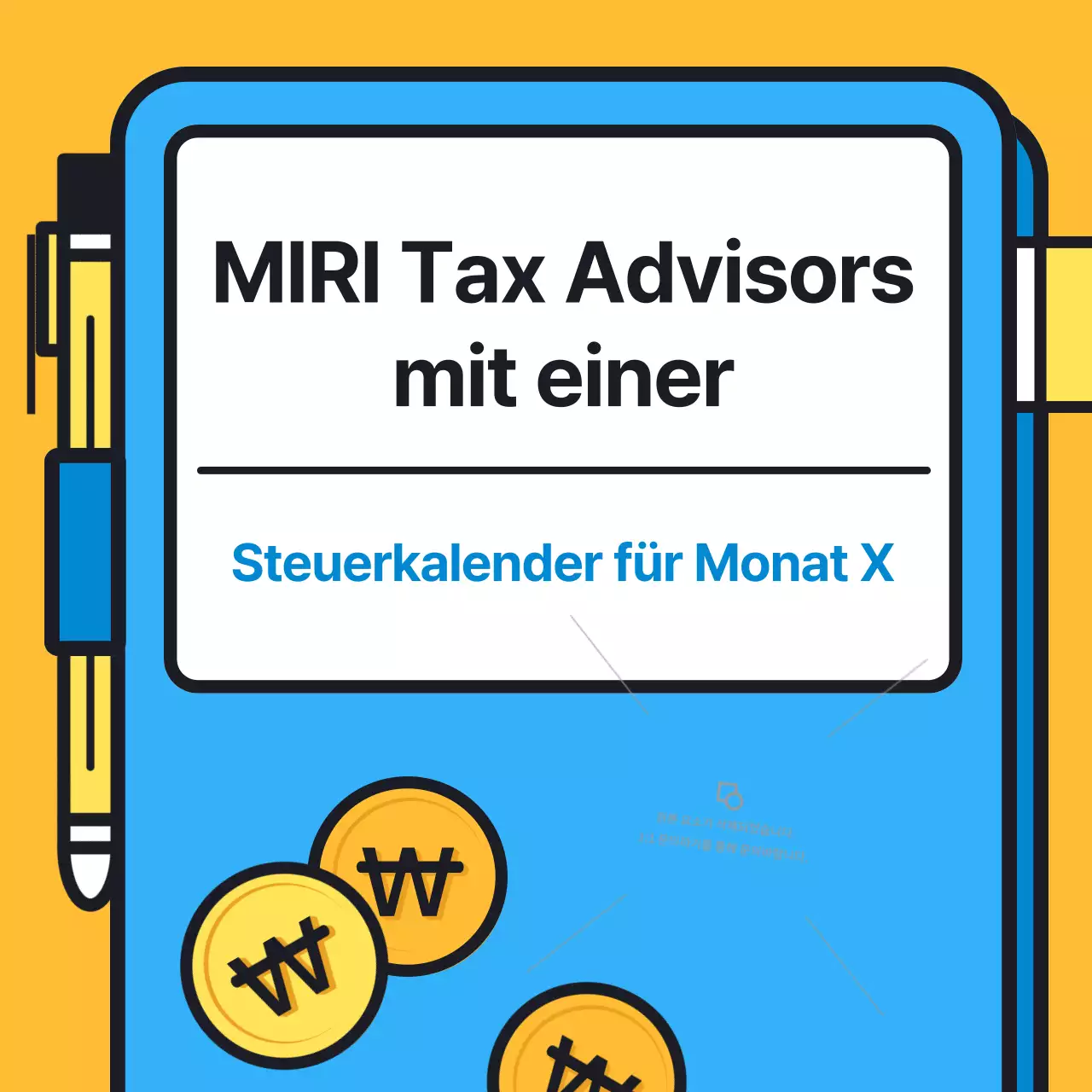 Ein knuddeliges blau-gelbes Steuermännchen und ein kurzer Blick auf Ihren Steuerplan