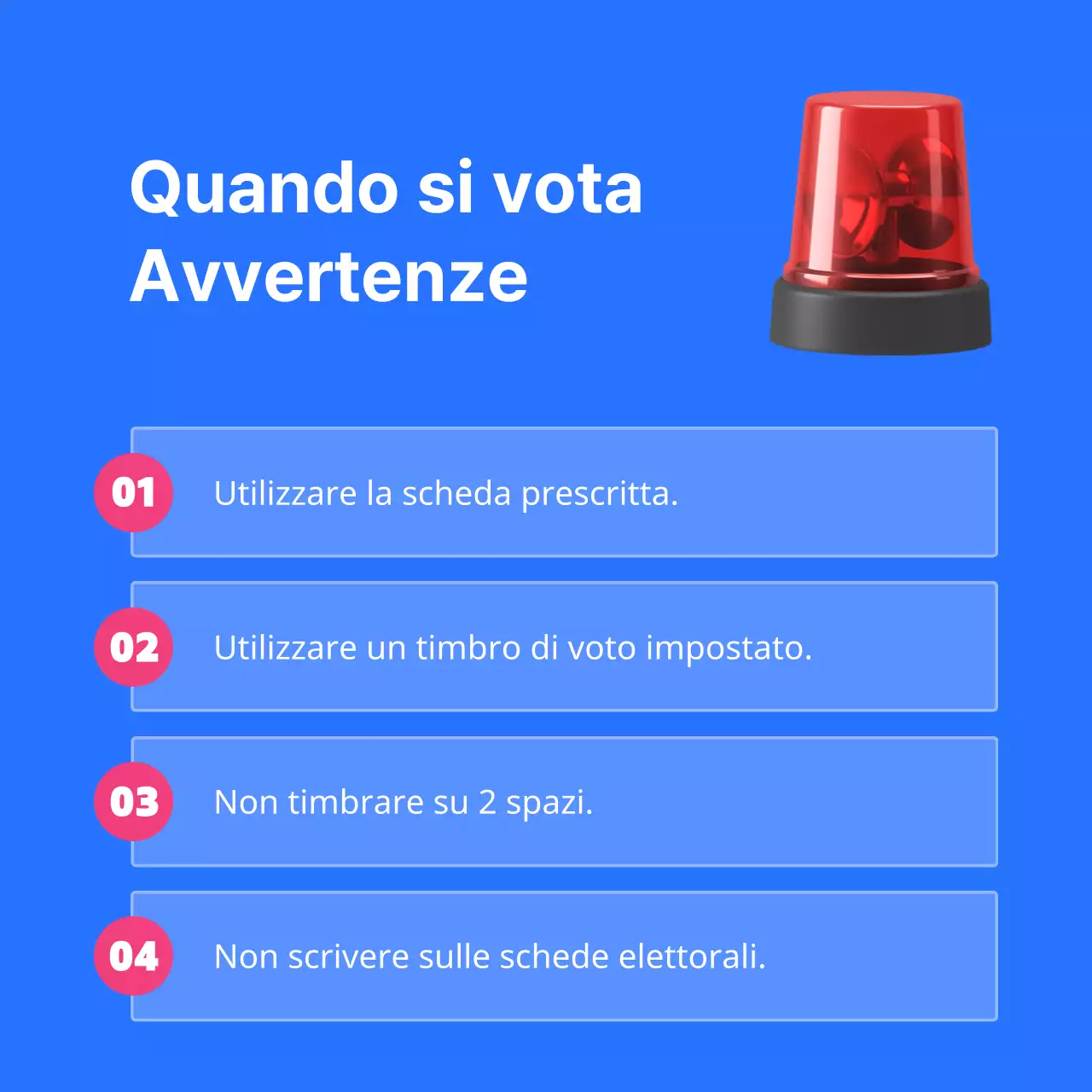Cosa c'è da sapere sulle elezioni bianche e blu