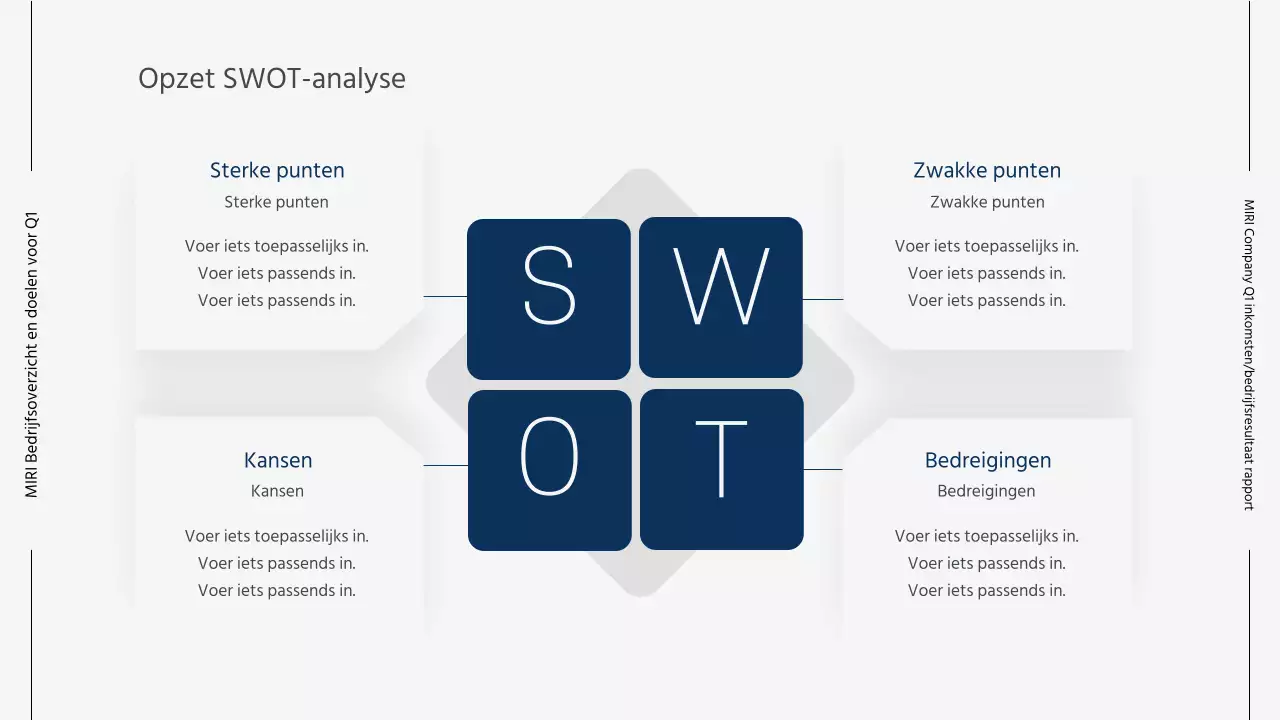 Moderne zakelijke rapporten in grijs en blauw