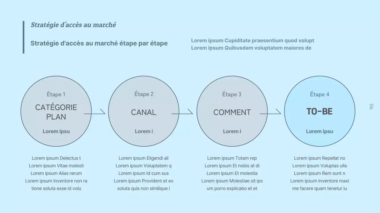 Rapport d'étude de marché alimentaire simple en noir, blanc et bleu clair