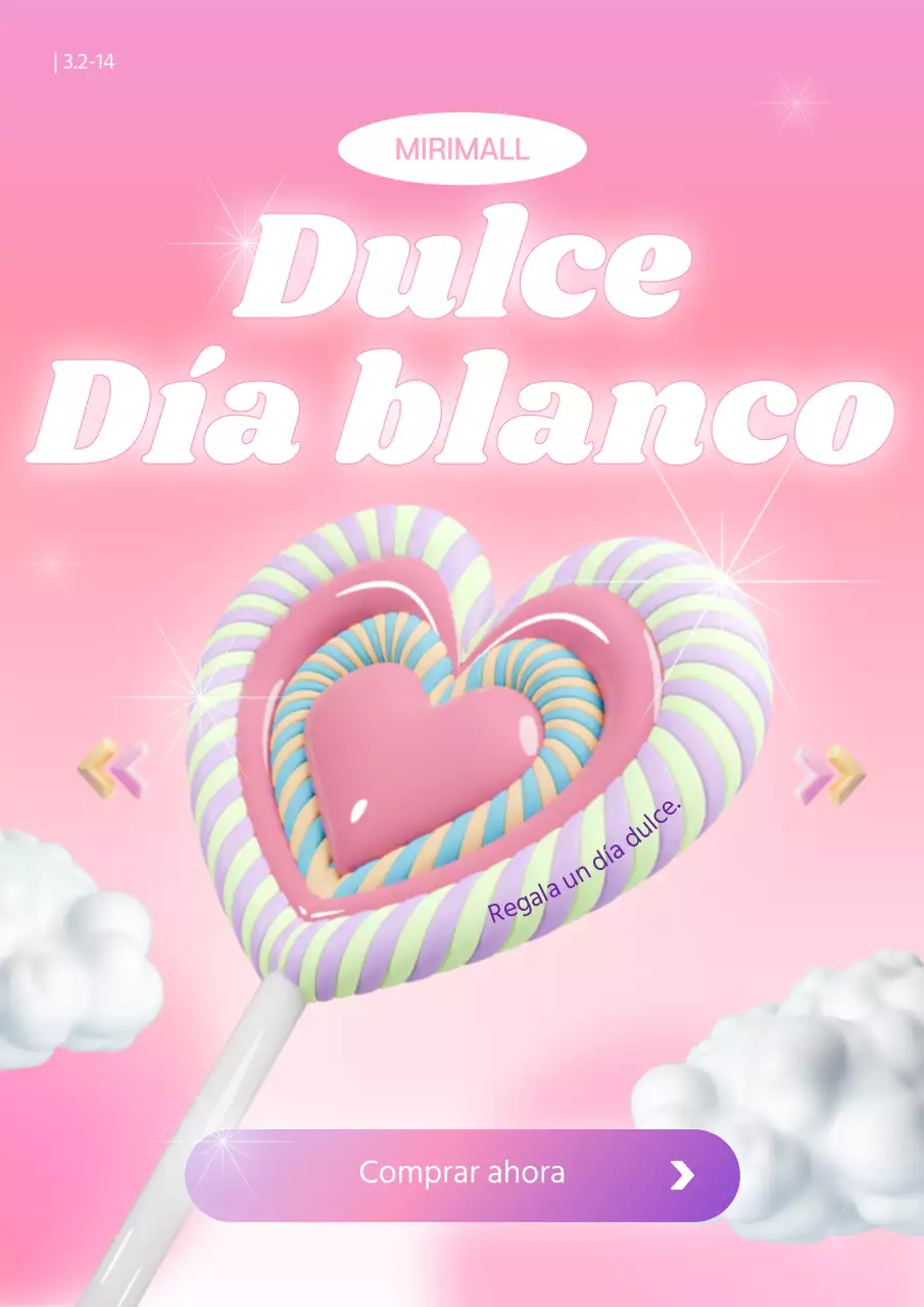 Promoción Kitschy White Day en rosa y bora