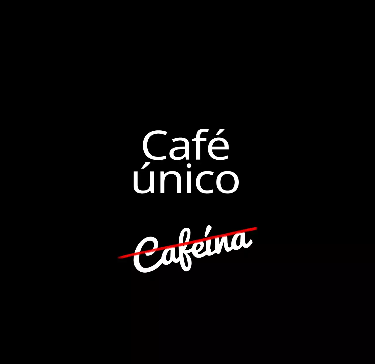 Para promover um café com um conceito de letras