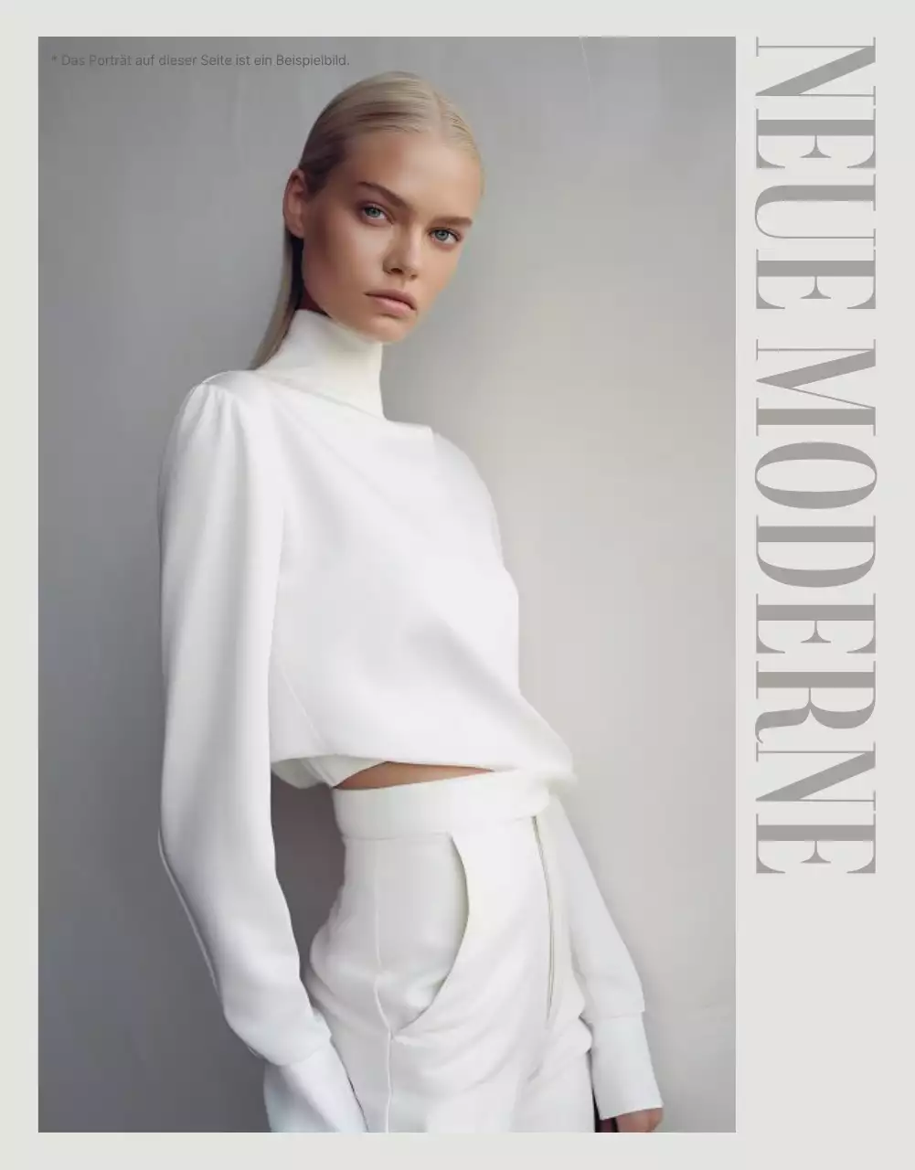 Moderne Mode Detailseite Anzeige in beige