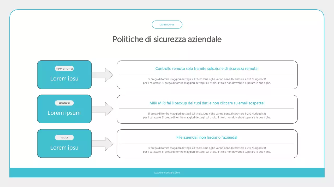 Materiale di formazione per neoassunti minimalista in azzurro e grigio