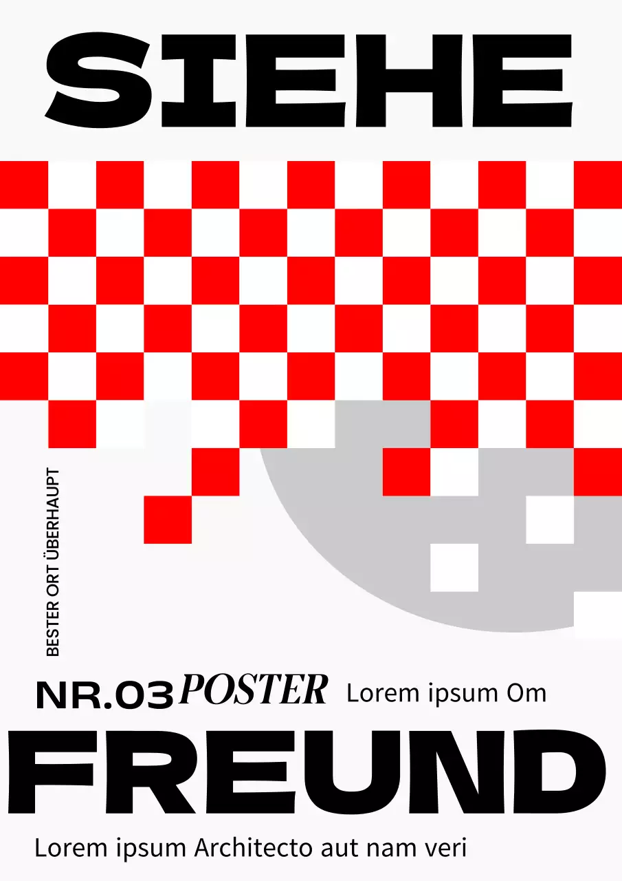 Werbung für das Red and Black Living Design Festival