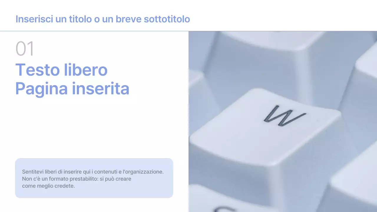 Rapporti semplici, in bianco e blu, brevi e privi di contenuti.