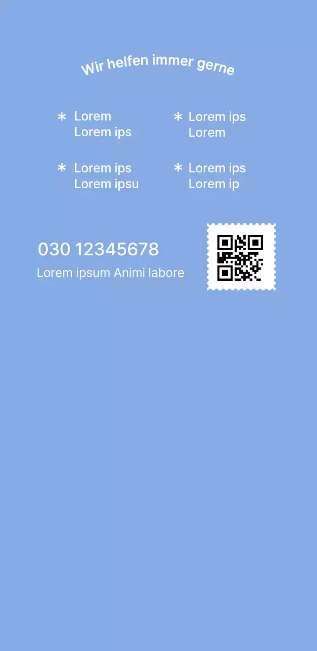 Einfache Reisebüroartikel mit einem blauen Gitter und einer Illustration eines Flugzeugs.