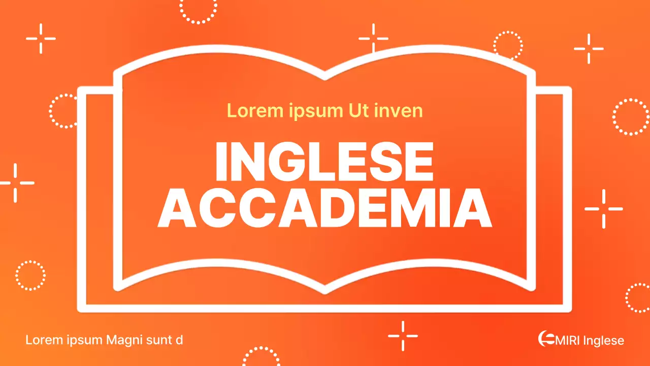 Un semplice prospetto scolastico arancione e bianco