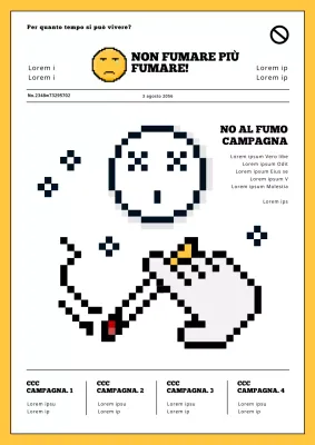 Una moderna campagna antifumo in bianco e nero