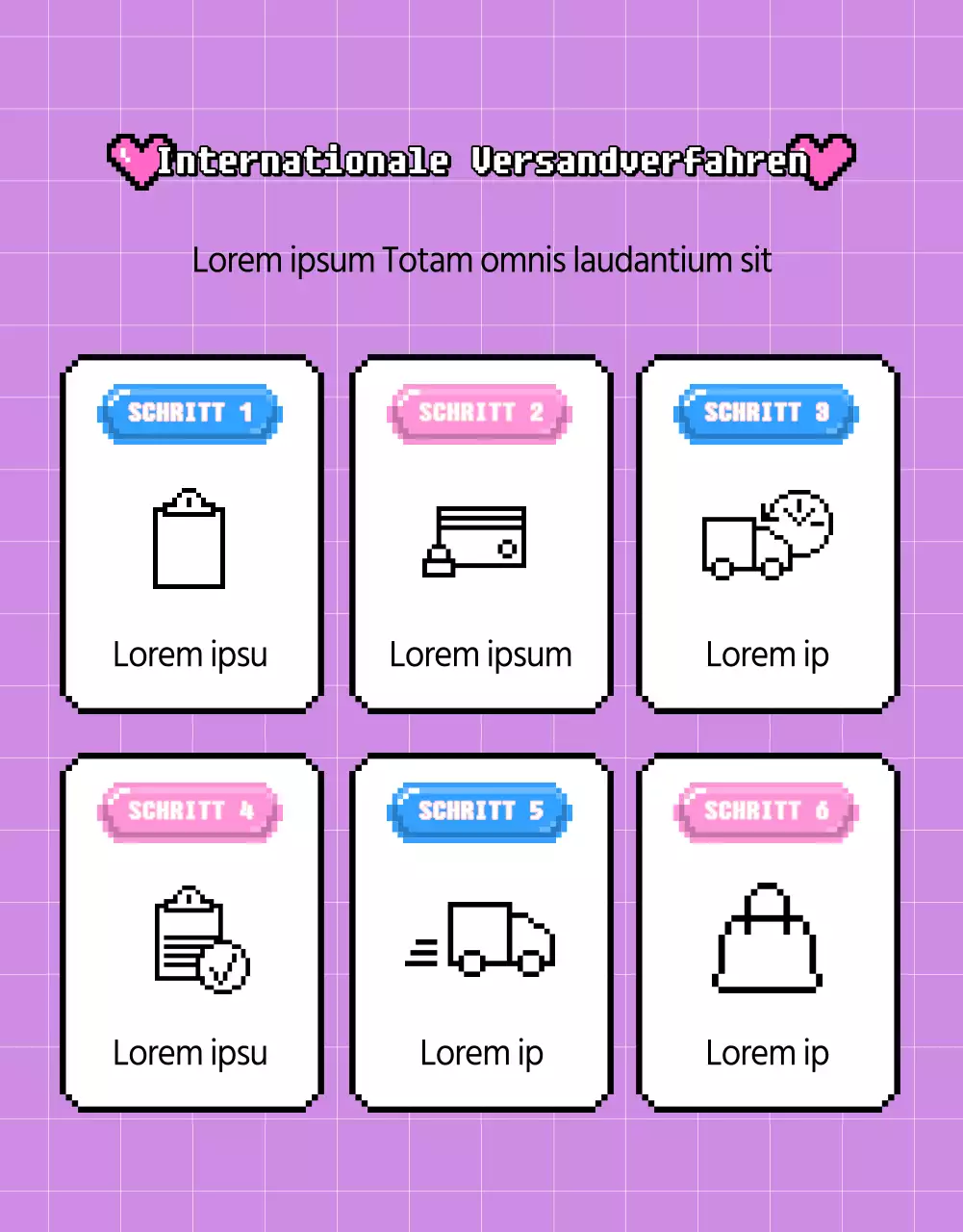 Cyber-coole Offshore-Job-Promotion in Lila und Pink