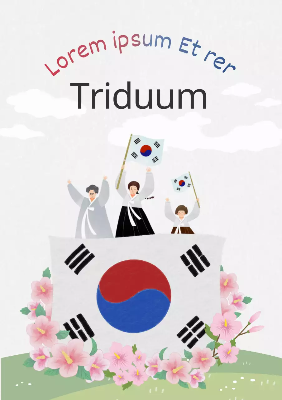 Förderung der rosa und chartreusen Farben des Triduums