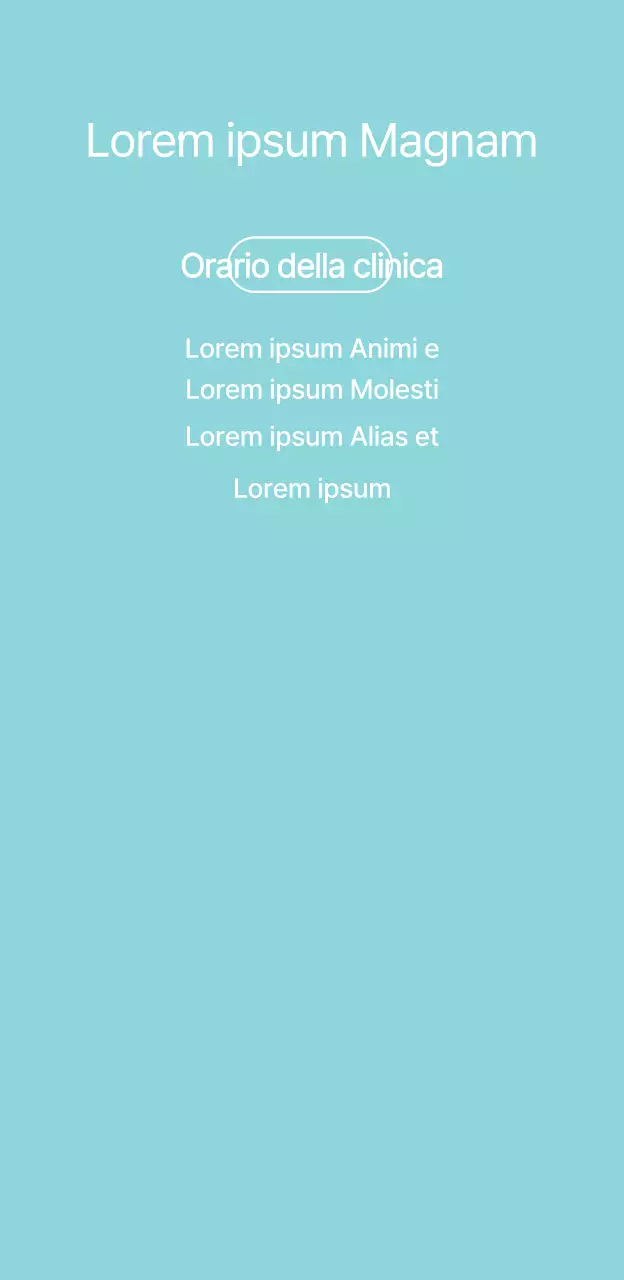 Un ospedale dall'aspetto semplice, con un logo azzurro e blu.