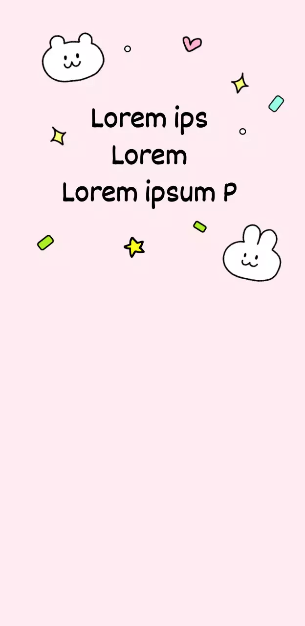 Illustration mignonne rose dessin personnage mème